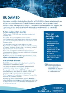 Flyer EUDAMED Asphalion