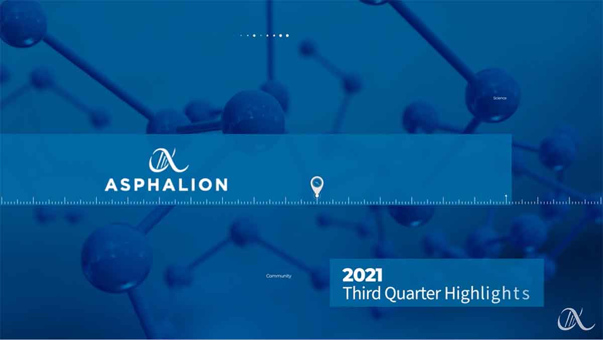 Asphalin Asphalion's Highlights: Third quarter 2021 - Asphalion