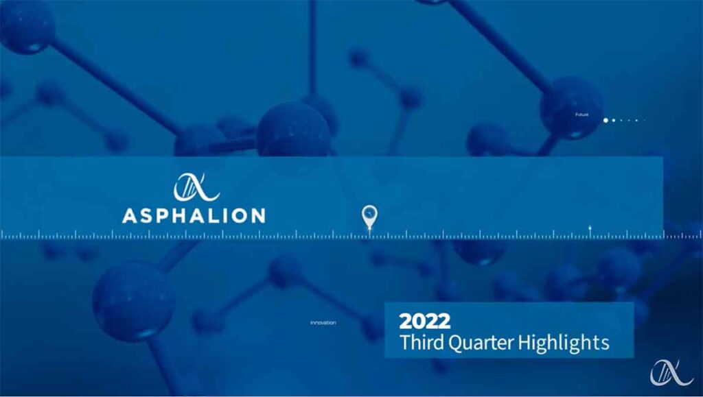 Asphalion'S Highlights: Third Quarter 2022