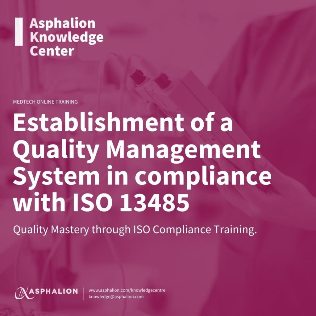 Quality Management System In Compliance With Iso 13485