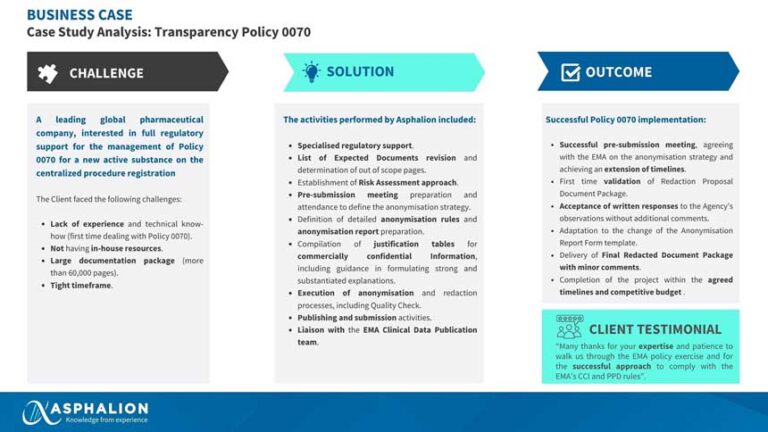 Business Case Transparency Policy