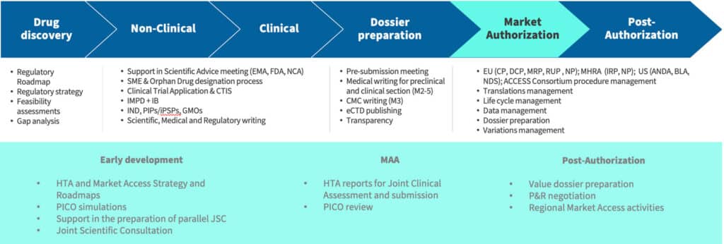 From early development to post-authorisation, Asphalion provides strategic and technical support across every stage of the HTA and regulatory process, including scientific advice, JCA dossier preparation and local adaptation.